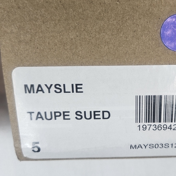 Steve Madden Mayslie Taupe Suede Slip On Booties Chelsea Sz 5 NWT Retail $100 - Picture 8 of 8